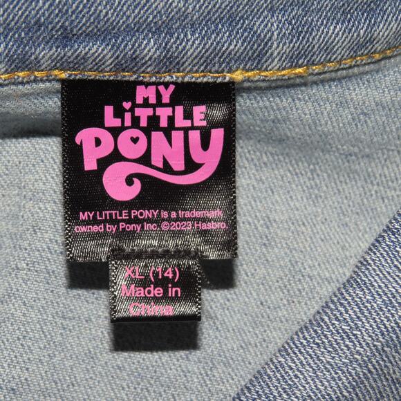 My Little Pony Denim Retro Cartoon Girls Jean Jacket - Picture 6 of 8